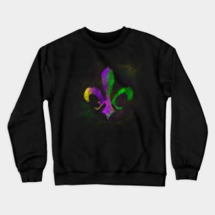 Mardi Gras Fleur de Lis Crewneck Sweatshirt